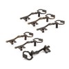 Antrader Metal Key Shaped Pull Handle Bronze Tone Used for