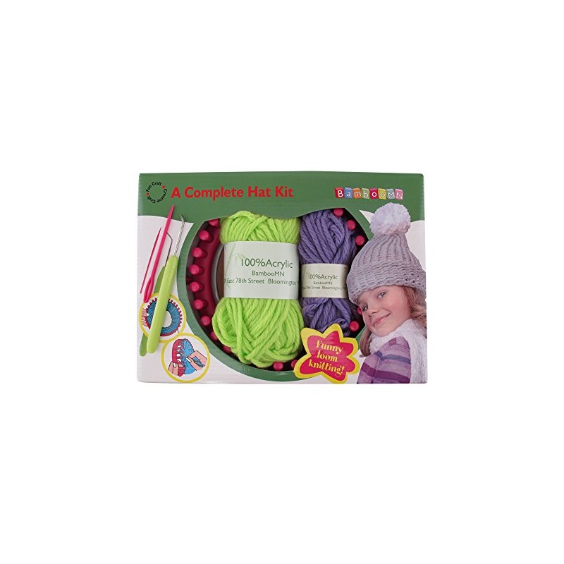 Loom Knitting Pattern Kit For Beginners - Hat Set -