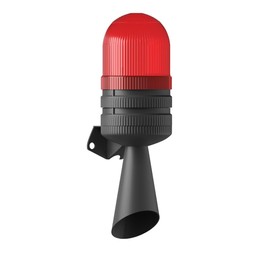MESAN Brand Xenon Strobe Double Flasher Warning Beacon With 2 Tone Loud High Volume Alarm Siren Sounder IP 65 Protection Rate Different Voltage Options (24VAC/DC)