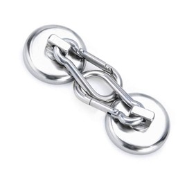 MAGHUNT Magnetic Hooks, Magnetic Hooks, Set of 2, Diameter 1.7 inches (42 mm), Stainless Steel, Rustproof, Wall Mounted, For Kitchens, Classrooms, Entryways