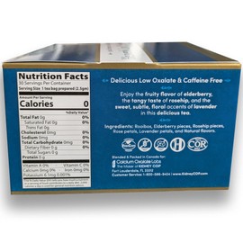 Veloxa™ Very Low Oxalate Tea (90 Pyramid Tea Bags (3 Cartons), Heavenly Low Oxalate Rooibos)