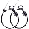 2 PCS Sofa Recliner Cables, D-Ring Recliner Release Pull Handle