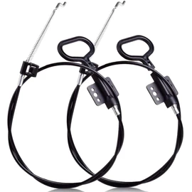 2 PCS Sofa Recliner Cables, D-Ring Recliner Release Pull Handle Cables Recliner Replacement Parts, Hook Exposed Cable Length 4.75 Inch S Tip, Total Length 36.25 Inch