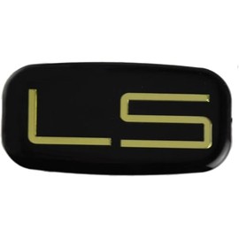 2Pcs LS Cab Emblem Badge 3D Logo Roof Pillar Replacement for 92-07 Silverado Tahoe Suburban (Gold)