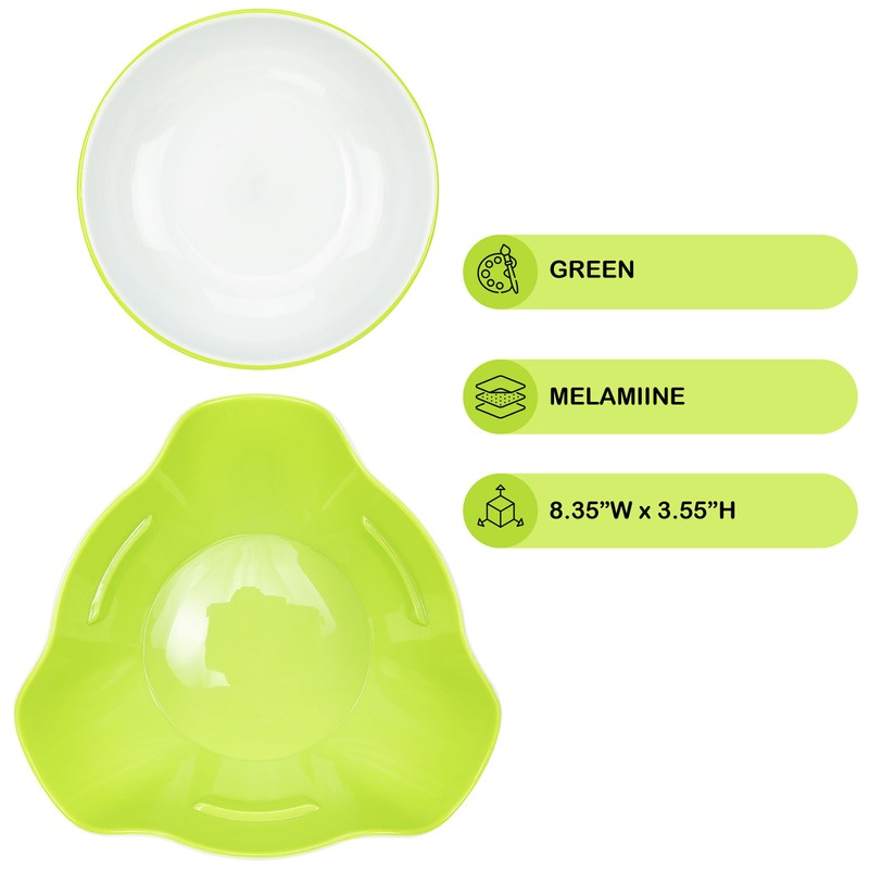 Southern Homewares Double Pedestal Serving Pistachio Bowl with Shell Storage