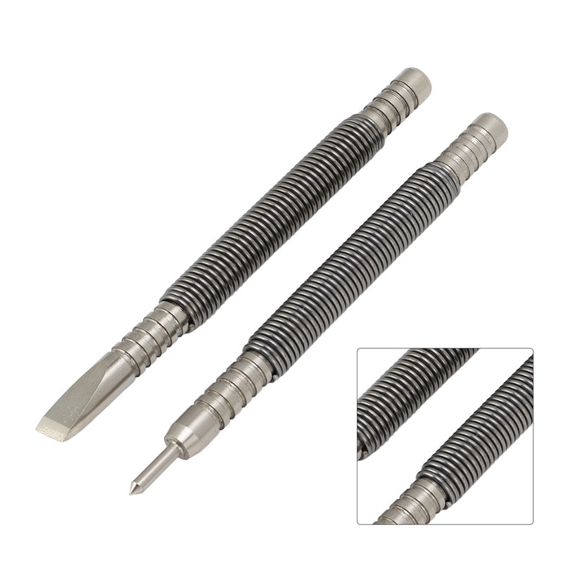 2 Pcs Nail Set Tool High Carbon Steel Double Ended