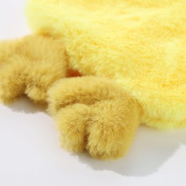 Tamu style Dog Chicken Crinkle Toy, Plush Squeaky 14 Inches, No Stuffing Design for Small Medium Dogs, Interactive Toy for Pet Training and Playing