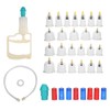 24pcs Professional Magnetic Therapy Vacuum Suction Cupping Set Body Treatment