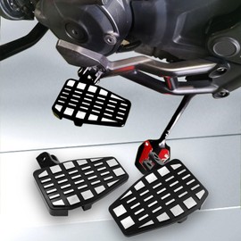 Midimttop Motorcycle REBEL1100 Wide Footpeg, Aluminum Front Rider Floorboards Enlarger Foot Pegs Rest Pedals fit for Ho&n&da Rebel 1100 CMX 1100 CMX-1100 Accessories 2021 2022 2023 2024 2025 (Silver)