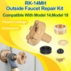 Datrenm RK-14MH Outside Faucet Repair Kit Metal Handle Compatible with