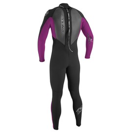 O'Neill Wetsuits - Traje de Neopreno para niños, diseño de Reactor Juvenil, 3/2 mm, Cremallera Trasera, Color Negro, Rosa y Grafito, 6