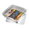 Homeshopa Aluminium Foil Trays with Lids, Disposable Tin Foil Containers,