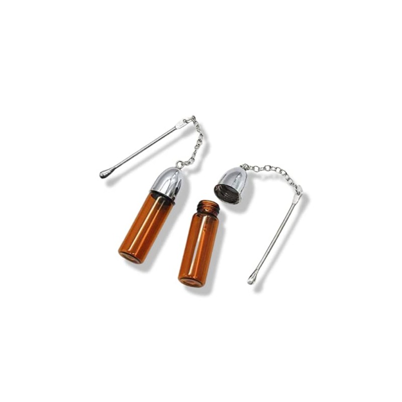 M&M Smartek Snuff Sniff Bottle Dispenser 57 mm with Spoon