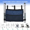 Foldable Walker Pouch, Walker Accessories for Folding Walker with Cup