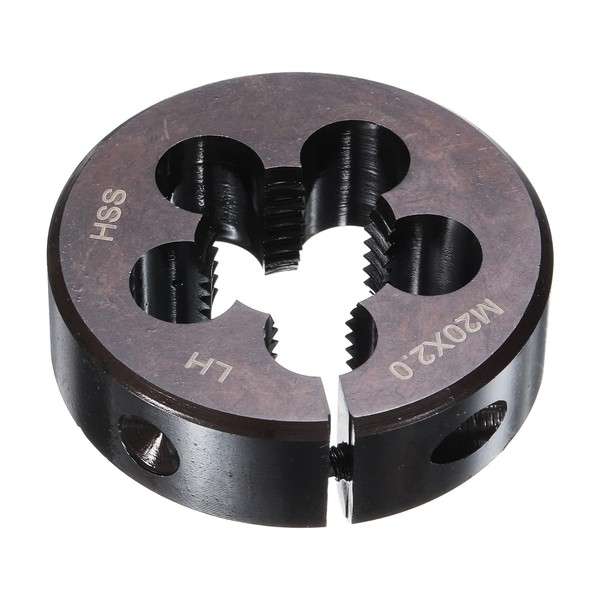 sourcing map Round Threading Die M20 x 2 Metric Thread