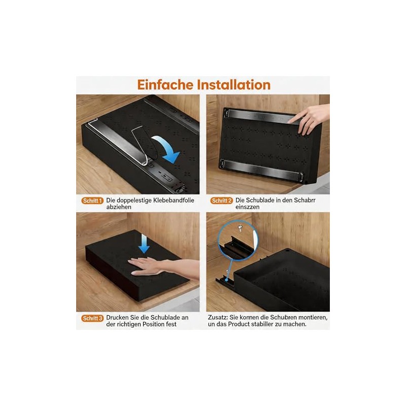 Under-sink cabinet organiser, extendable, kitchen shelf, 27 cm, metal |