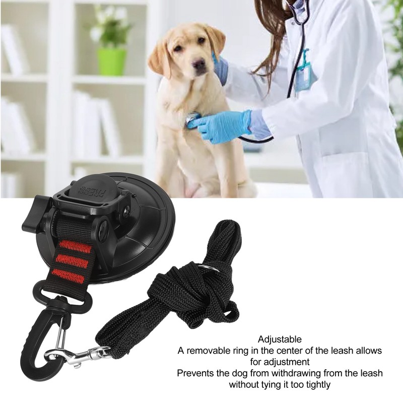 Pet Bathing Tether Adjustable Dog Bath Restraint Leash with Suction