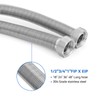 24Inch Flexible Stainless Steel Corrugated Water Heater Connector,Flexible Water Line,304