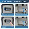 NBYT Portable Combination Lock keybox,for House Keys Key Hiders to
