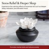 Airomé White Flower, Porcelain Passive Essential Oil Diffuser (with 15ml