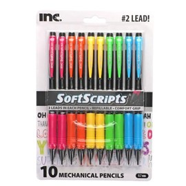 INC Softscripts Colorful Grip Mechanical Pencils, 10-ct. -Great for doodling, note-taking or sketching.