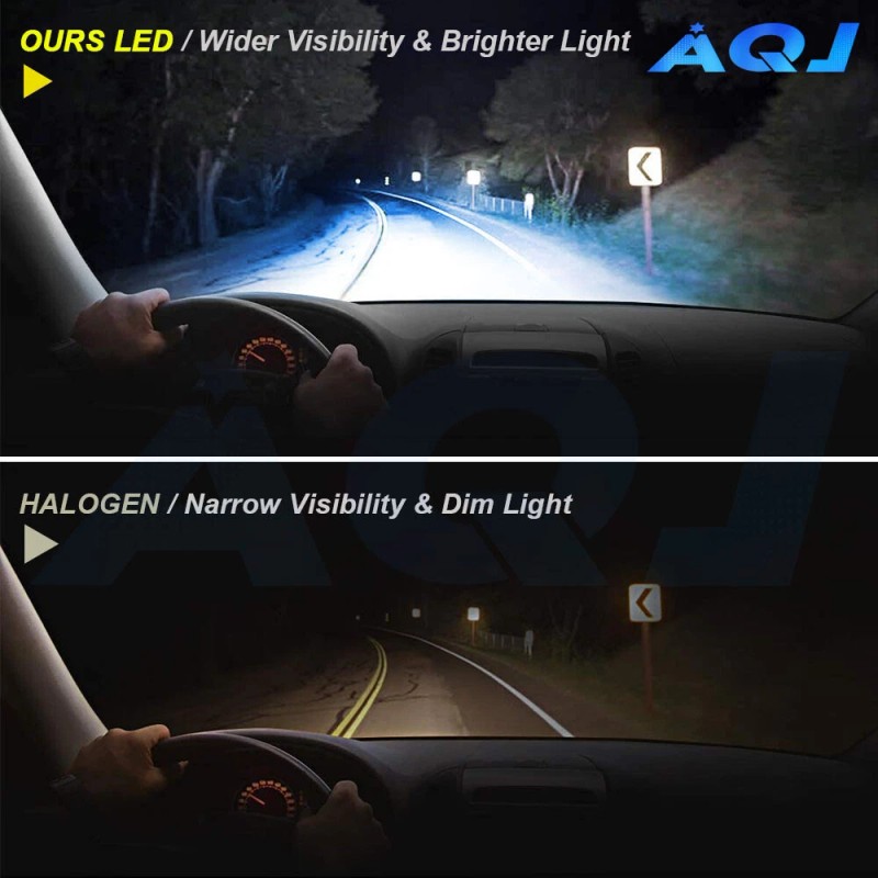 AQJ 2x HB5 9007LED Headlights 1000000LM LED Light Bulbs Kit