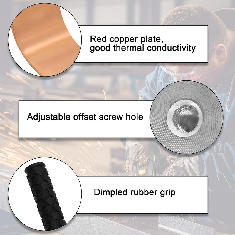 Zhitaoxun Copper Welding Spoon Welders Helper,3 pcs Copper Paddle Backer,Copper