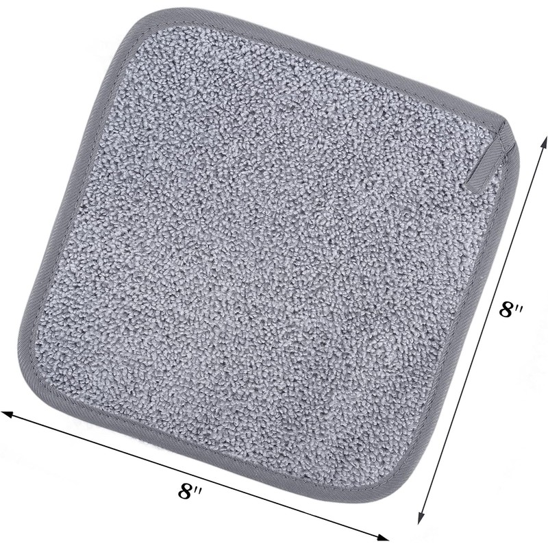 POLYTE Paño Desmaquillante Facial de Microfibra, 20.3x20.3 cm, 6 Pzas