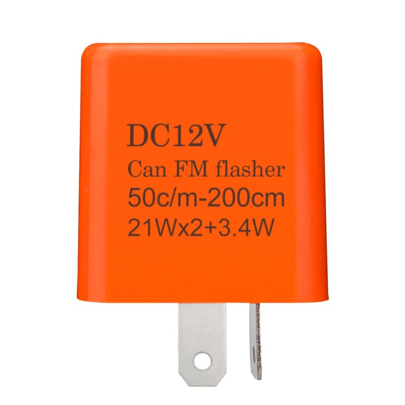 Weasch - Relé de intermitente electrónico ajustable, 12 V CC,