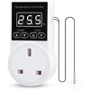XIEHUZA Digital Thermostat Plug Socket, LCD Screen Temperature Controller with