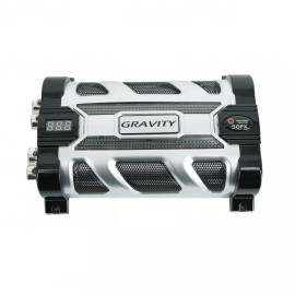 Gravity GR-50PX Car Battery Stiffening Portable 50.0 Farad Capacitor + Kit 0 Ga