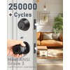 Brotima 4 Pack Keyed Alike Front Door Knob and Deadbolt