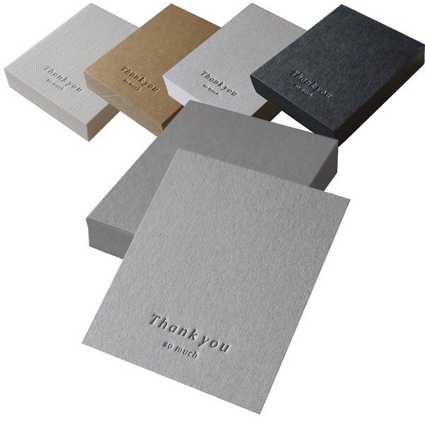 BAY LETTERPRESS Thank You Card and Accessory Mount, 30 Sheets,