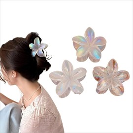 WENJESO Plumeria Artificial Flower Accessory, Spicy Flower Hair Clip, Side Bangs, Beach Travel Retro Decoration-pk