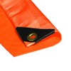 6 x 8 Orange Color 12 Mil Heavy Duty Tarp