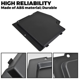 SAUTVS Battery Cover Kit for Can-Am Maverick X3, Black Plastic Battery Cover Plate for Can Am Maverick X3 MAX 2017-2025 All Models Accessories