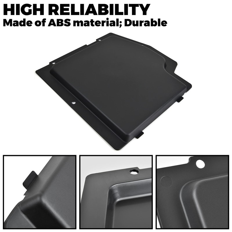 SAUTVS Battery Cover Kit for Can-Am Maverick X3, Black Plastic