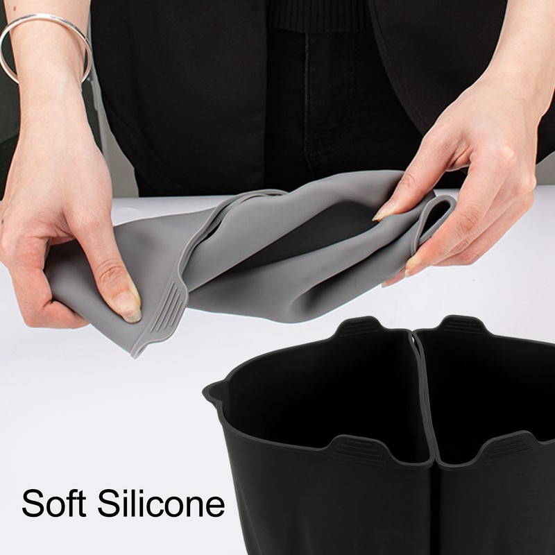 2Pcs Slow Cooker Liner 6‑7QT Silicone Cook Pot Divider Slow