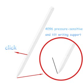 Stylus Pen for Kindle Scribe Replacement Pen,Stylus Pen for Kindle Scribe with Nibs/Tips,4096 Pressure Sensitivity,Magnet Adsorption,Writing,Drawing(Silver)