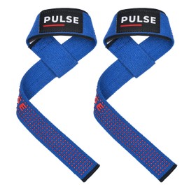 Weight Lifting Straps with Non-Slip Silicon Grip - 21 Inch, 4mm Thick Padding - Ideal Wrist Straps for Powerlifting, Deadlifting, and Gym Workouts (Royal Blue Classic Lifting Straps)