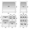 Gastronorm Pan, GN 1/2x150MM, S/S201