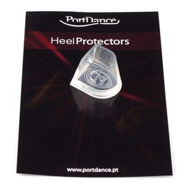 Portdance Flare Heel Protector Large, transparent