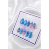 Blue Star Handmade Nail Tips - Short Almond / 블루
