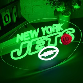 Football Neon Sign for Wall Decor Football Team Neon Light for Man Cave Birthday Gifts for Rugby Fans with Led Light Up Sign for Club Bar Dorm Party Game Room USB Powered Size15.7 * 8.9In(ZYLD203)