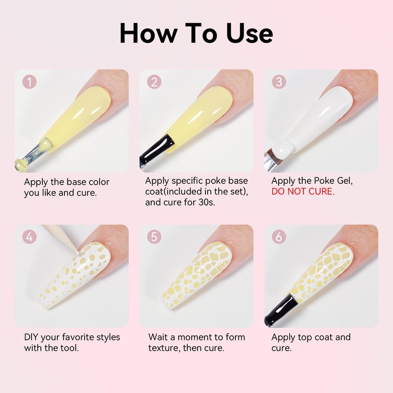 Black & White Painting Gel for Nail Art, Gel Polish