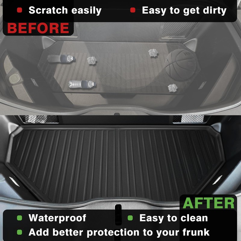 BestEvMod Gen2 Frunk Mat Compatible with Rivian R1T R1S Gen