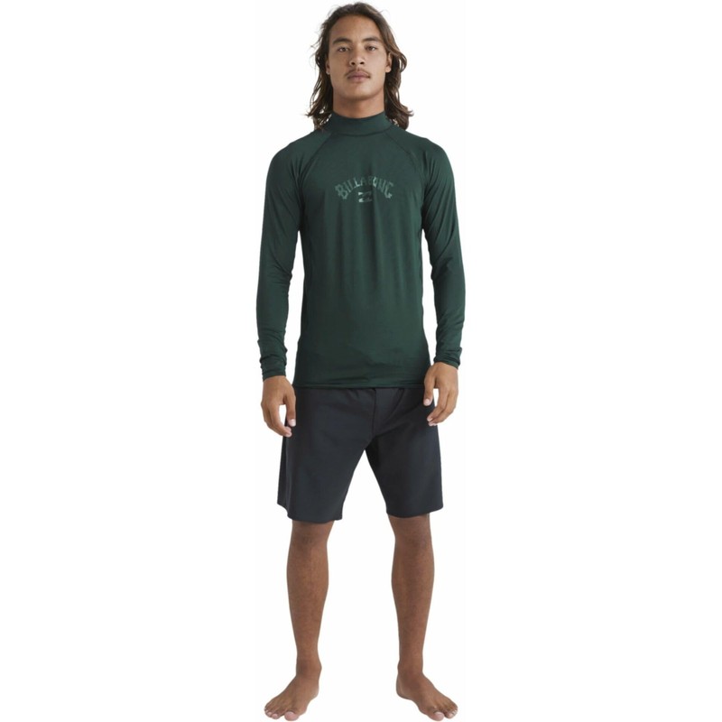 BILLABONG Mens Arch Wave UV50 Long Sleeve Rash Vest Top