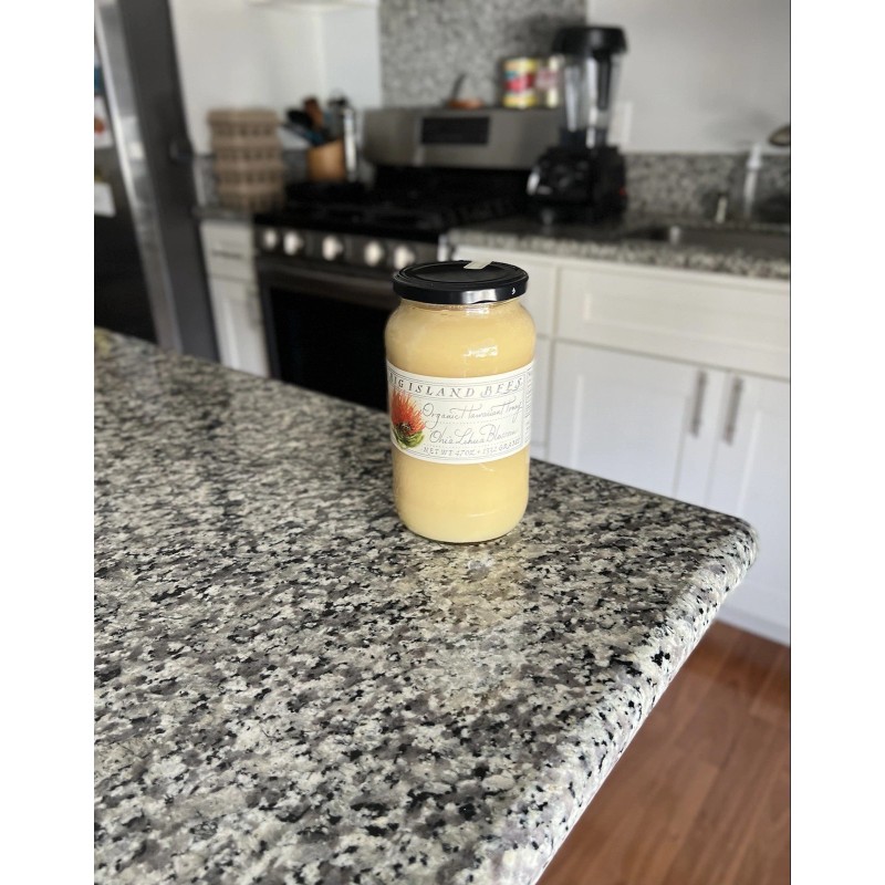 Big Island Bees Organic Hawaiian Honey Raw Premium Large 47oz