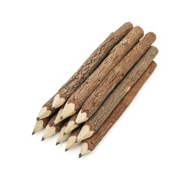BSIRI Pencil Wood Graphite Wooden Tree Rustic Twig Pencils Birch of 12 Camping Lumberjack Decorations Party Supplies Novelty Gifts Bark Pencils Gifts for Kids in Classroom