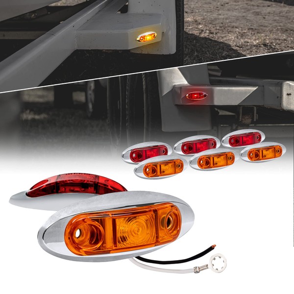 ONLINE LED STORE TRUE MODS 8pc 2.5" Amber + Red